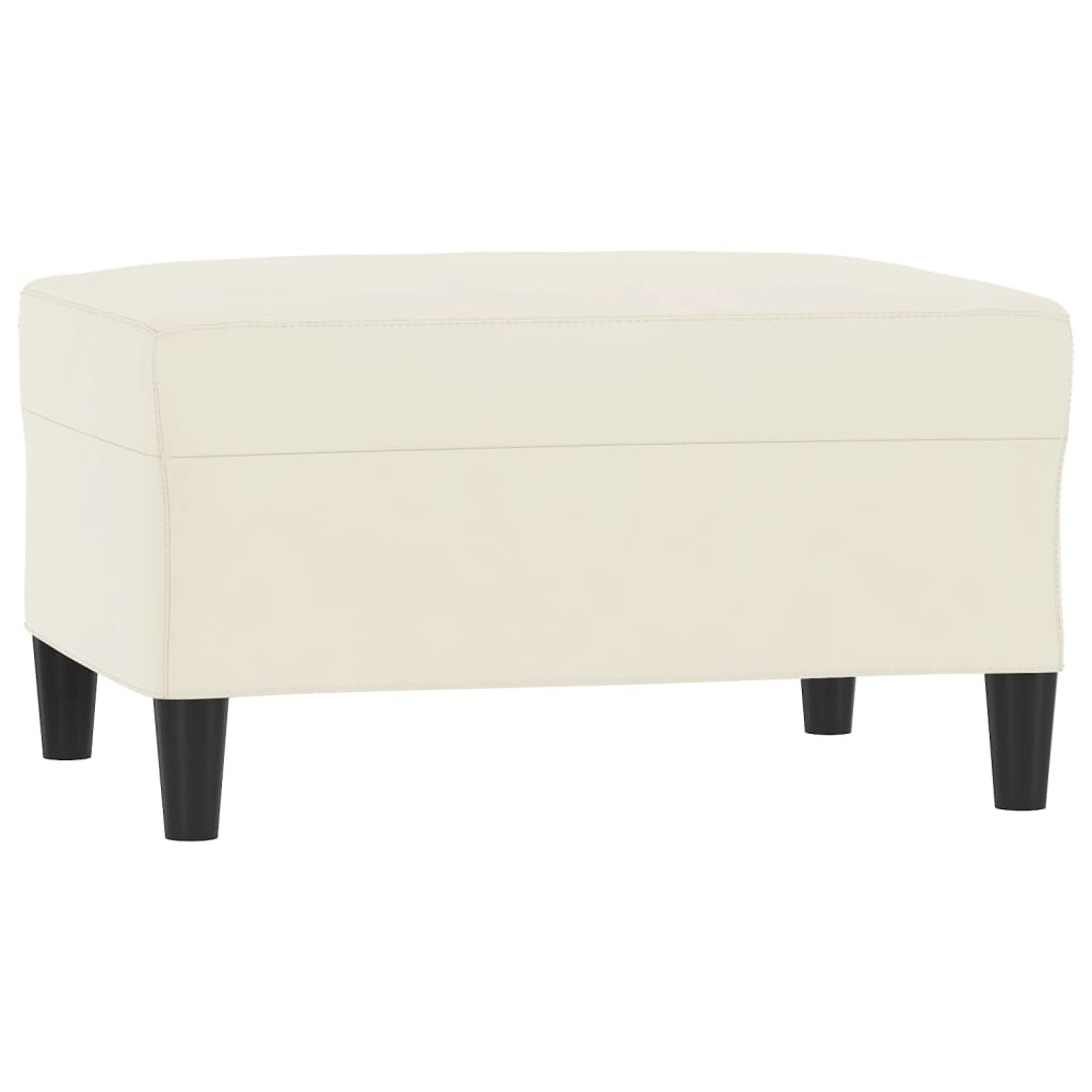 Repose-pied Crème 70x55x41 cm Velours - XIOS