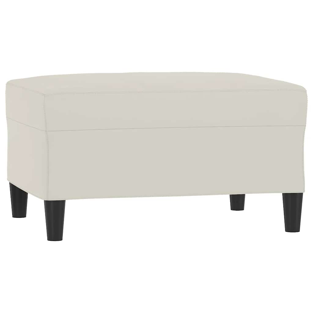 Repose-pied Crème 70x55x41 cm Velours - XIOS