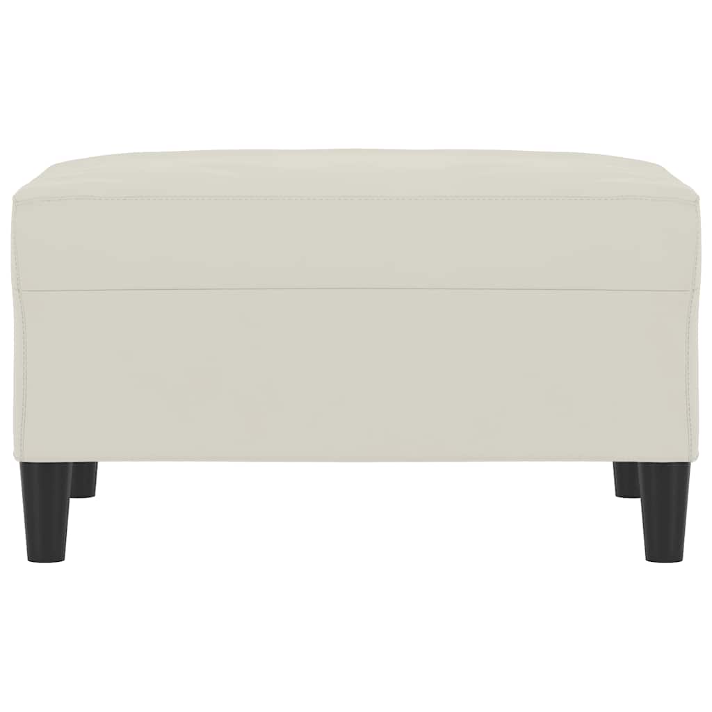 Repose-pied Crème 70x55x41 cm Velours - XIOS
