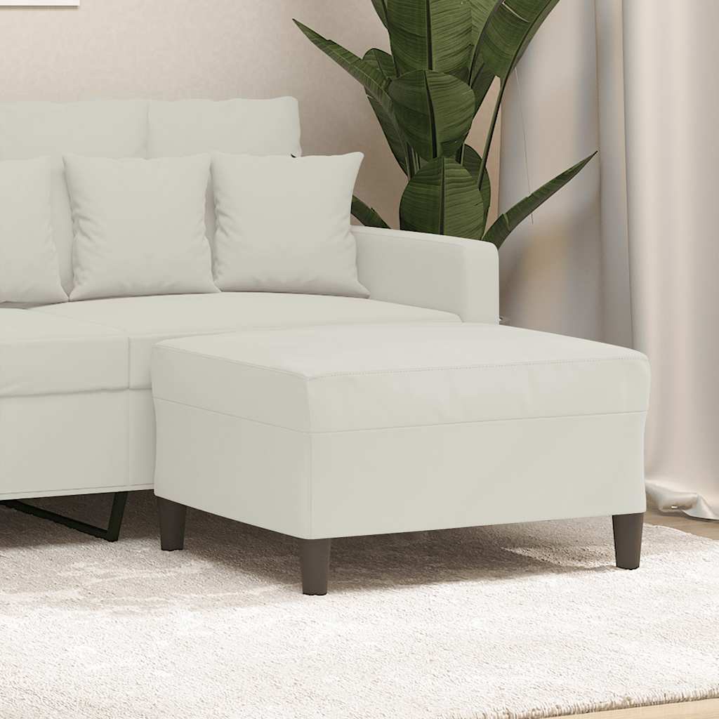 Repose-pied Crème 70x55x41 cm Velours - XIOS