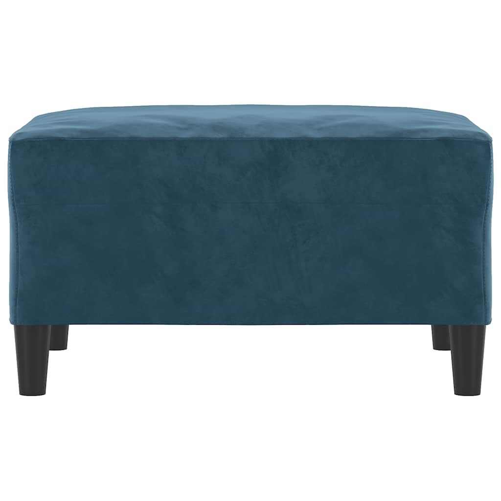 Repose-pied Bleu 70x55x41 cm Velours - XIOS