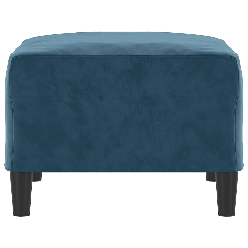 Repose-pied Bleu 70x55x41 cm Velours - XIOS