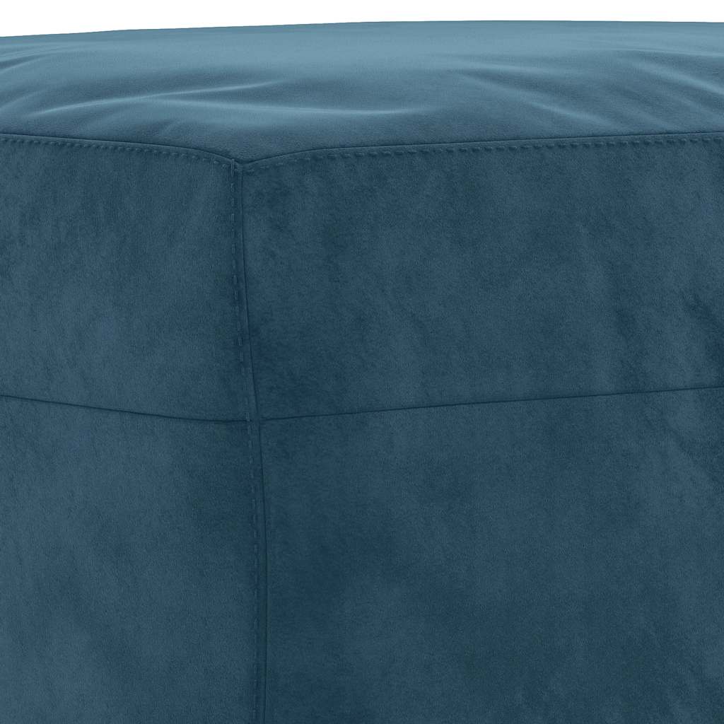 Repose-pied Bleu 70x55x41 cm Velours - XIOS