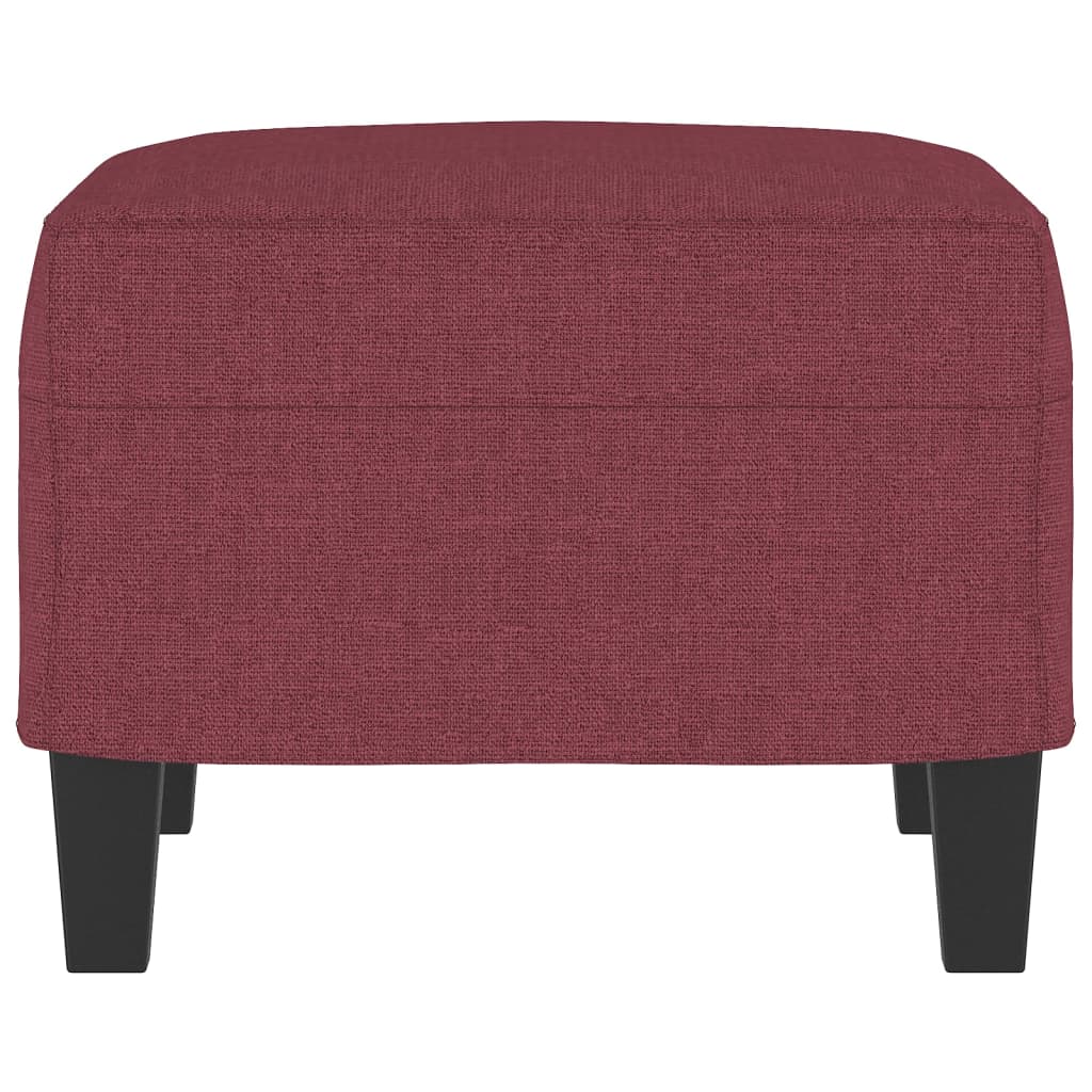 Repose-pied Rouge bordeaux 60x50x41 cm Tissu - XIOS