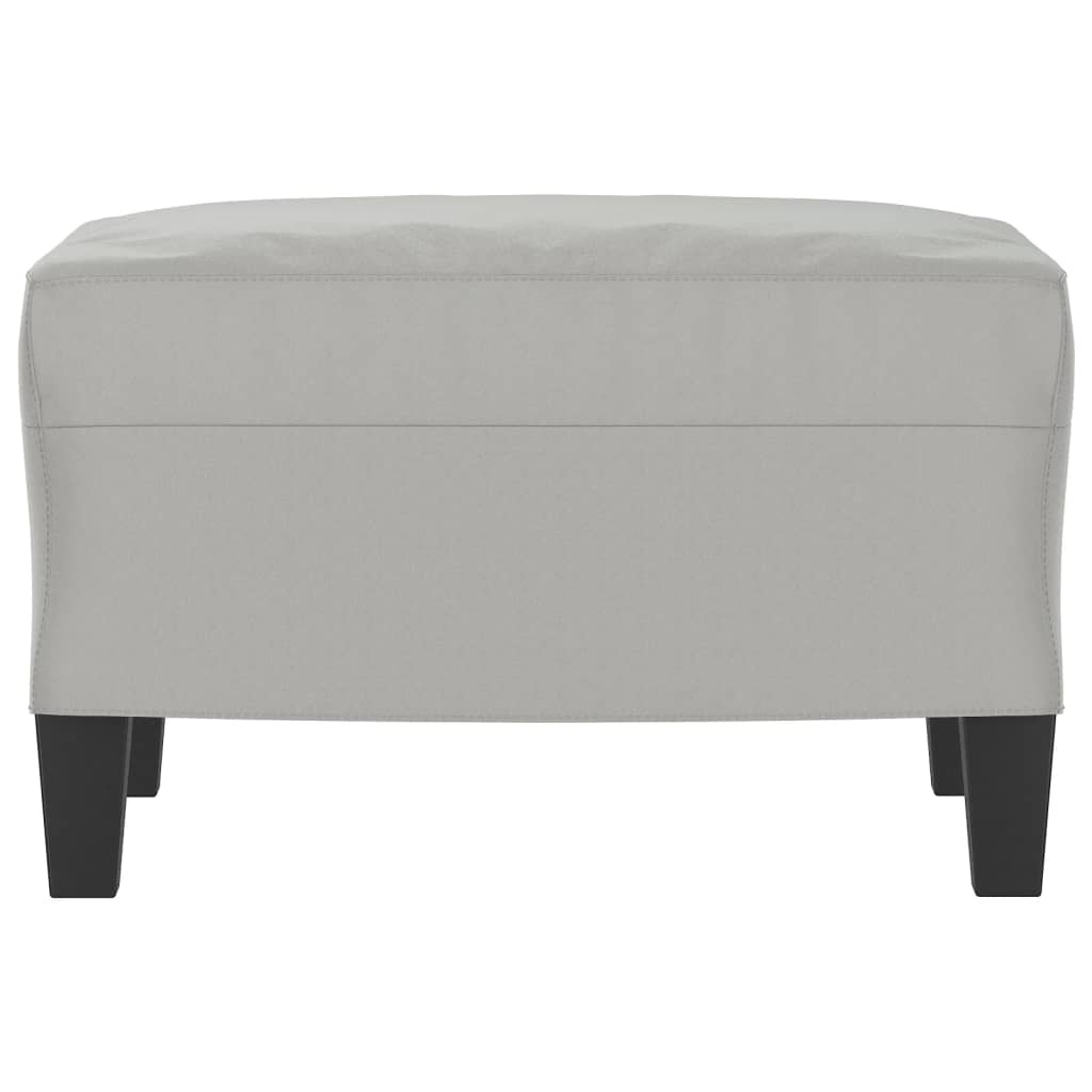 Repose-pied Gris clair 60x50x41 cm Tissu microfibre - XIOS