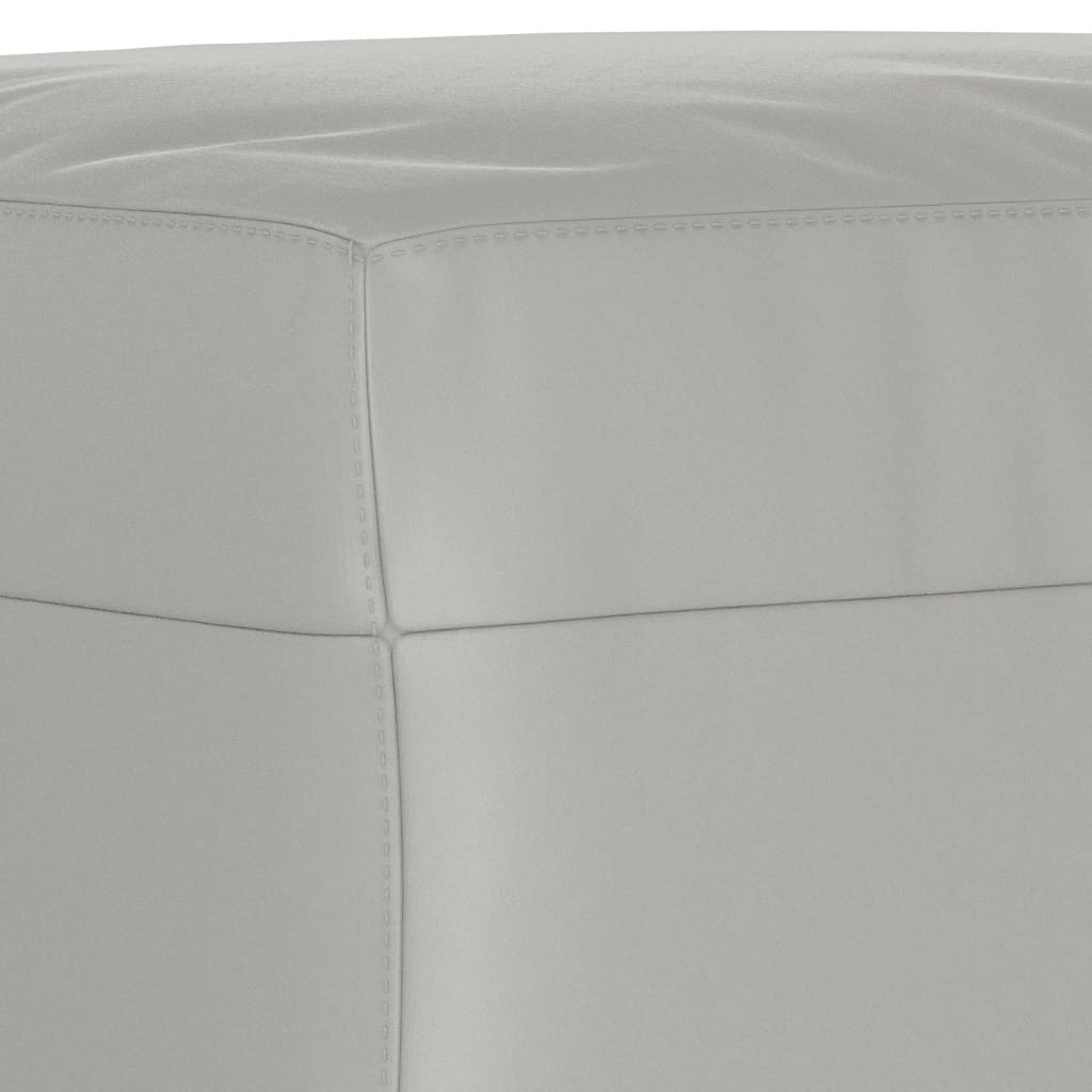 Repose-pied Gris clair 60x50x41 cm Tissu microfibre - XIOS