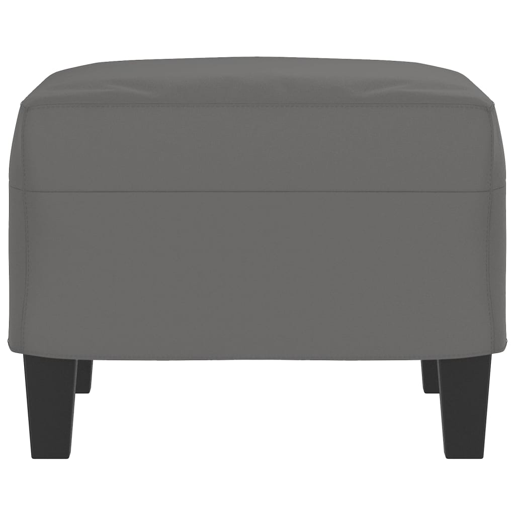 Repose-pied Gris foncé 60x50x41 cm Tissu microfibre - XIOS