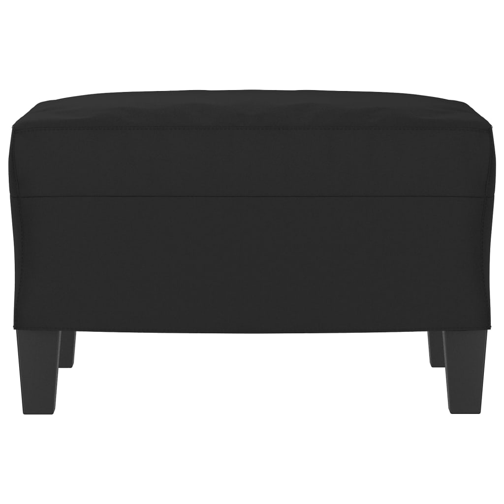 Repose-pied Noir 60x50x41 cm Tissu microfibre - XIOS
