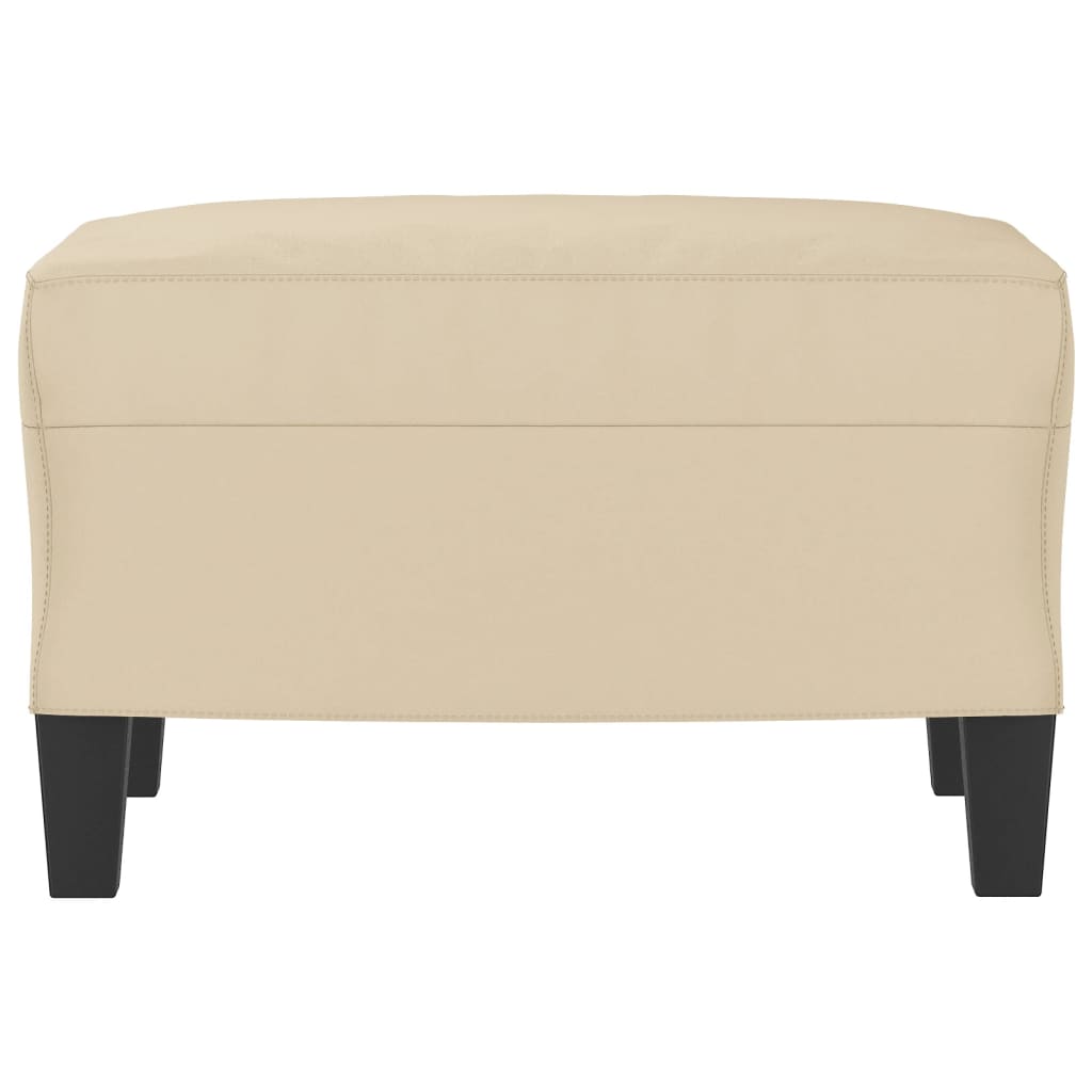 Repose-pied Crème 60x50x41 cm Tissu microfibre - XIOS