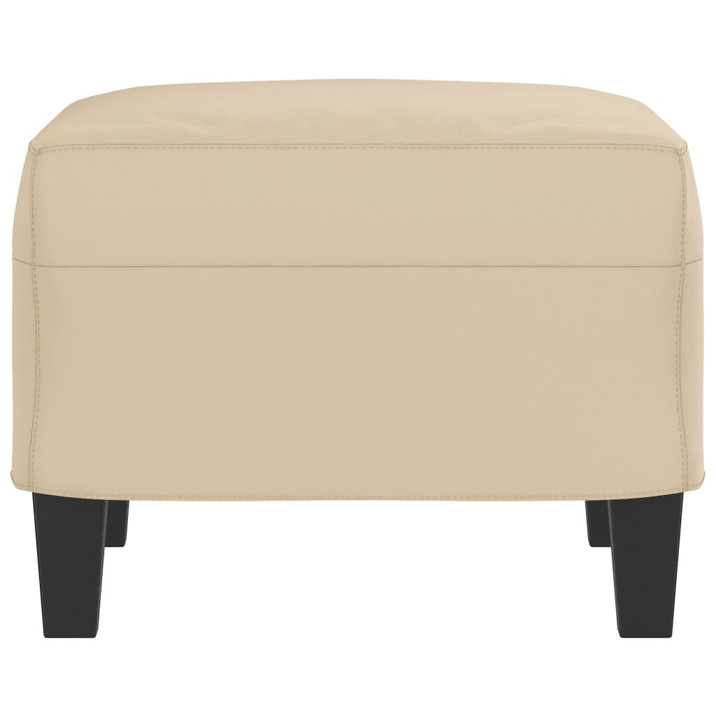 Repose-pied Crème 60x50x41 cm Tissu microfibre - XIOS