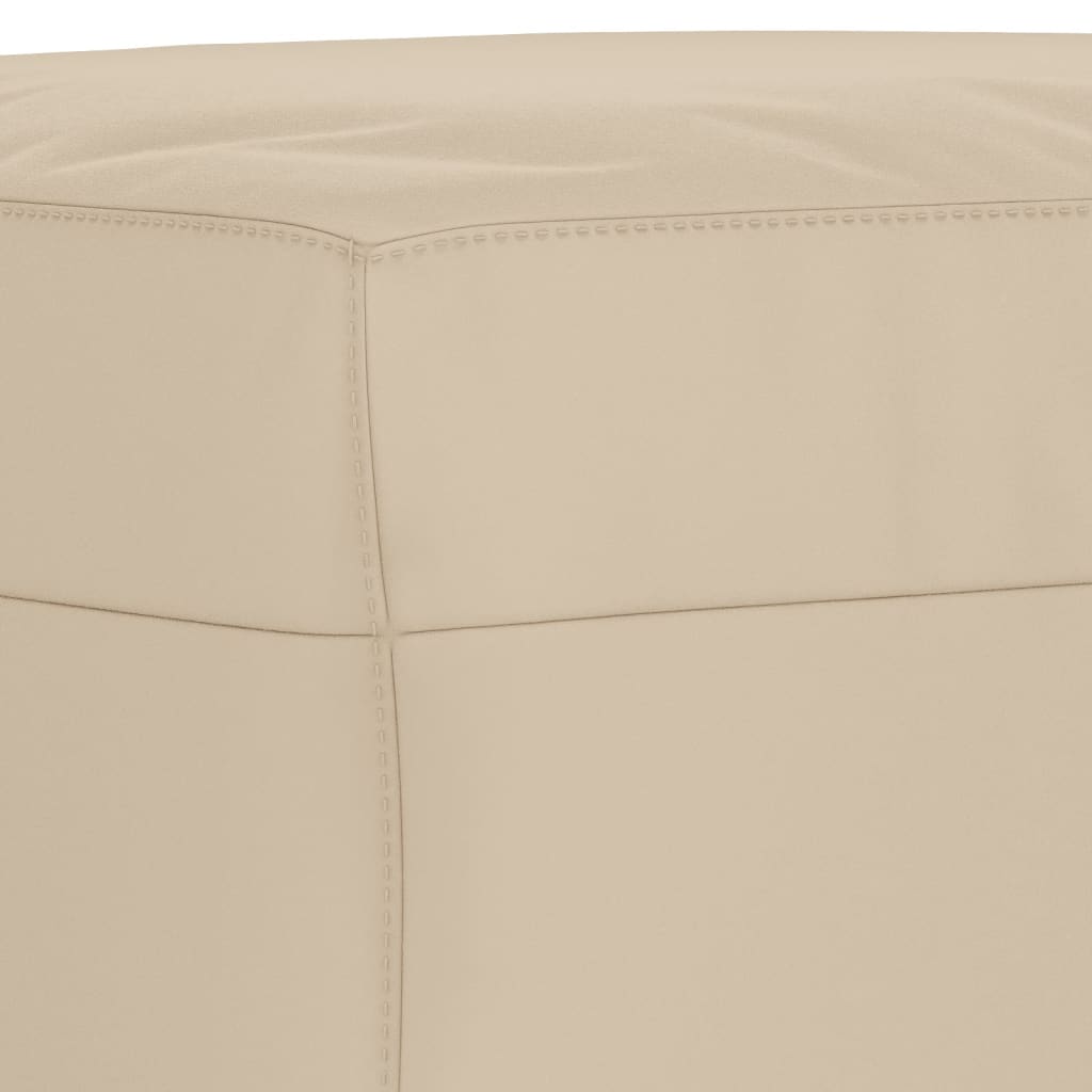 Repose-pied Crème 60x50x41 cm Tissu microfibre - XIOS