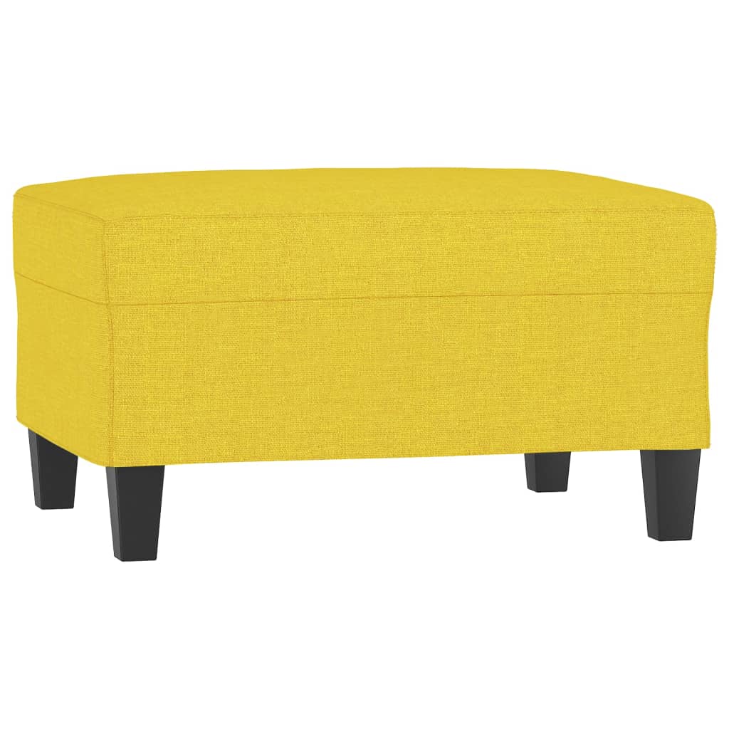Repose-pied Jaune clair 70x55x41 cm Tissu - XIOS