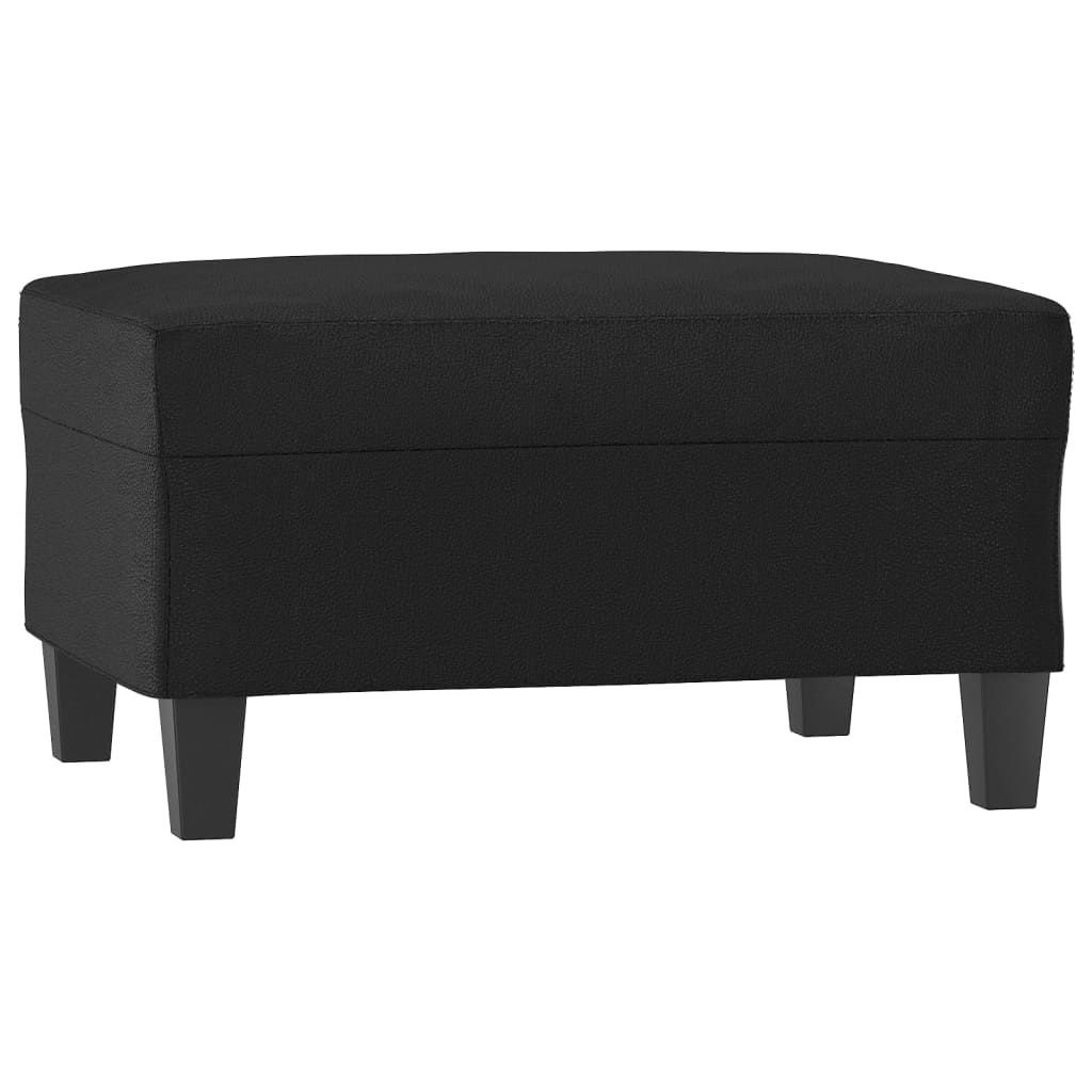 Repose-pied Noir 70x55x41 cm Similicuir - XIOS
