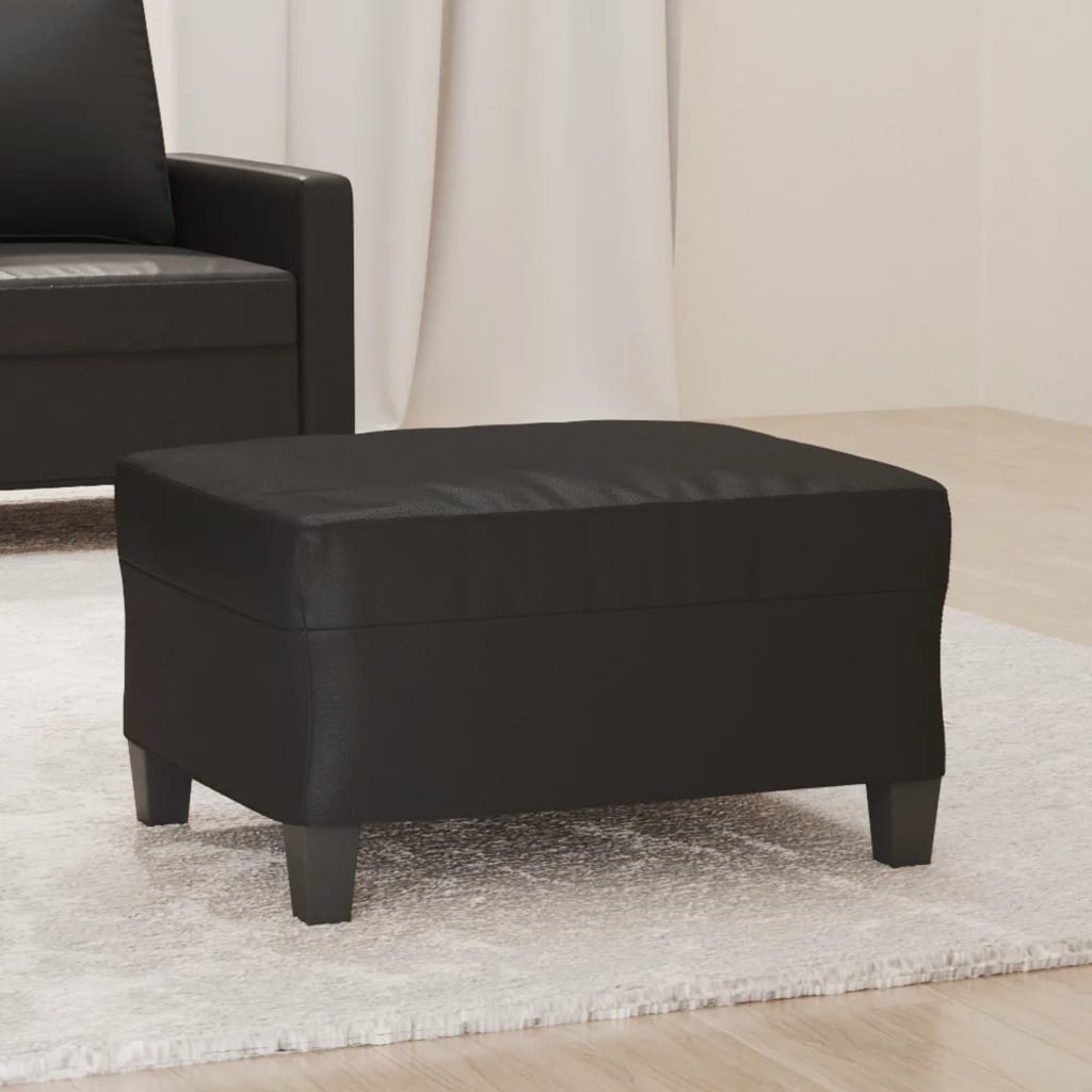 Repose-pied Noir 70x55x41 cm Similicuir - XIOS