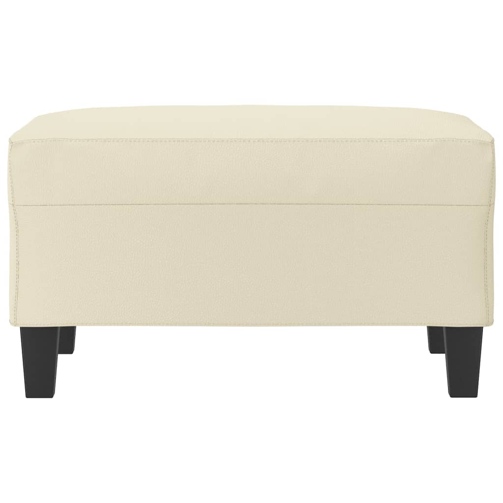 Repose-pied Crème 70x55x41 cm Similicuir - XIOS