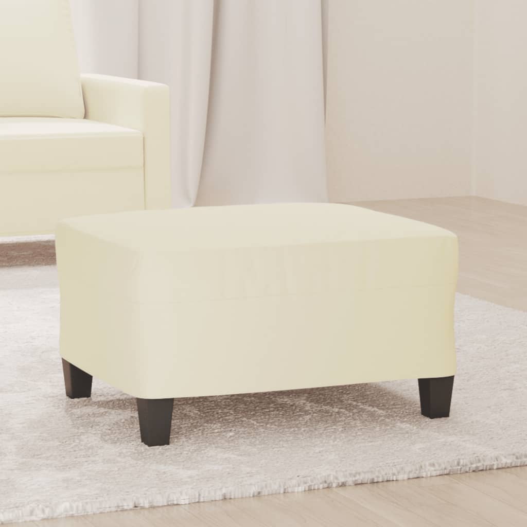 Repose-pied Crème 70x55x41 cm Similicuir - XIOS