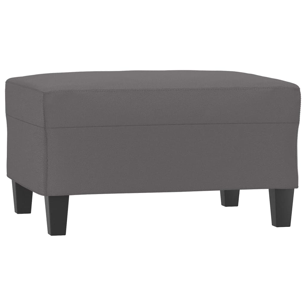 Repose-pied Gris 70x55x41 cm Similicuir - XIOS