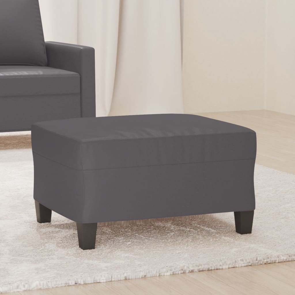 Repose-pied Gris 70x55x41 cm Similicuir - XIOS