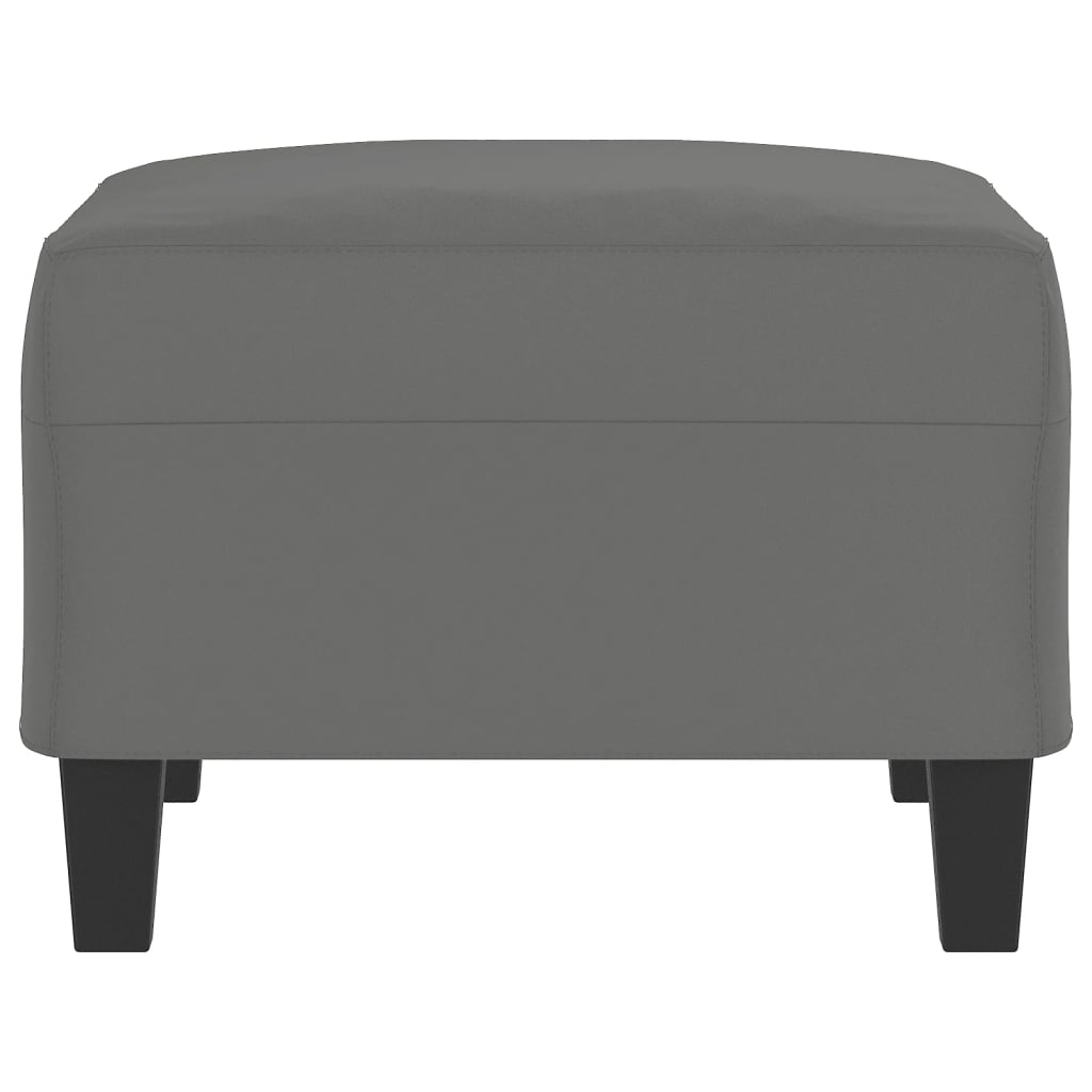 Repose-pied Gris foncé 70x55x41 cm Tissu microfibre - XIOS