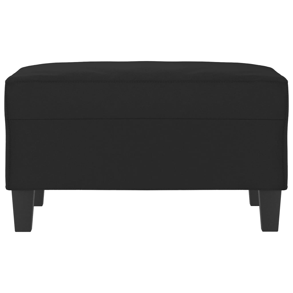 Repose-pied Noir 70x55x41 cm Tissu microfibre - XIOS