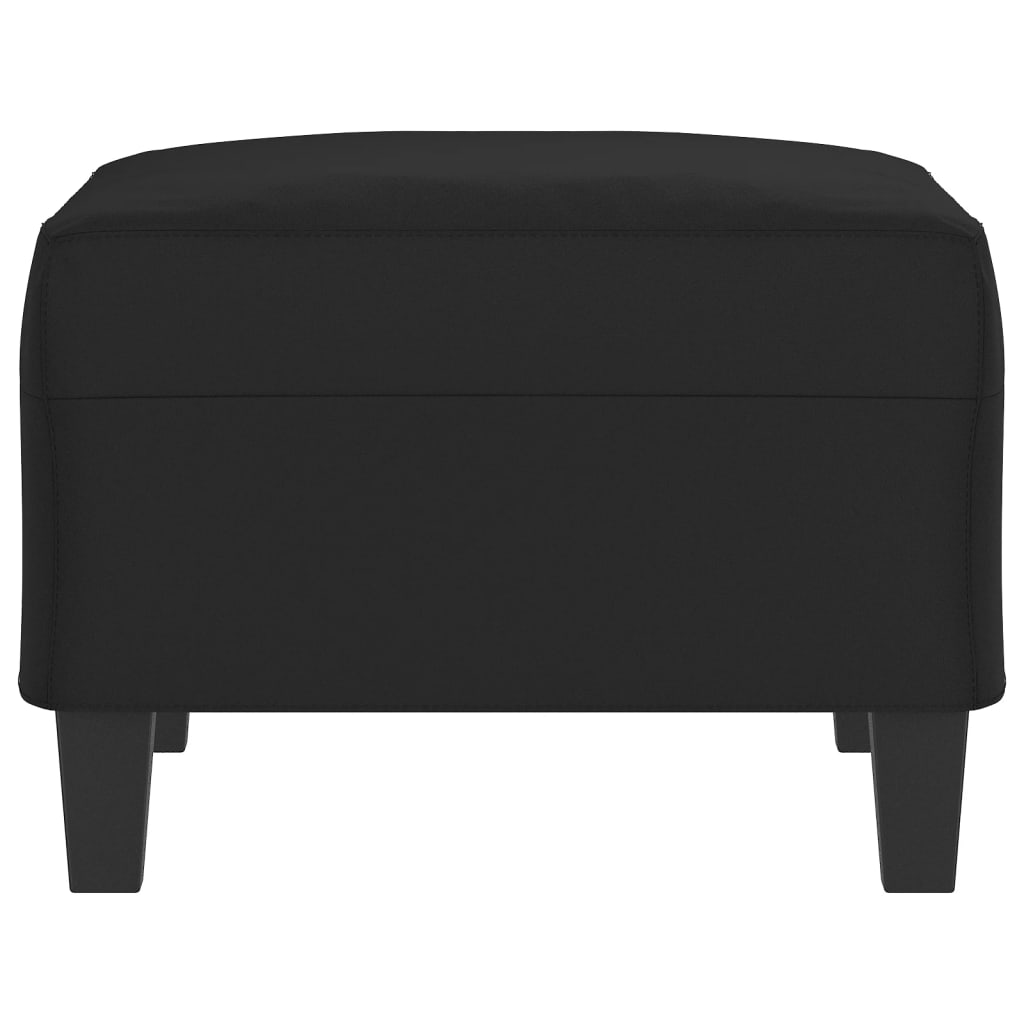 Repose-pied Noir 70x55x41 cm Tissu microfibre - XIOS