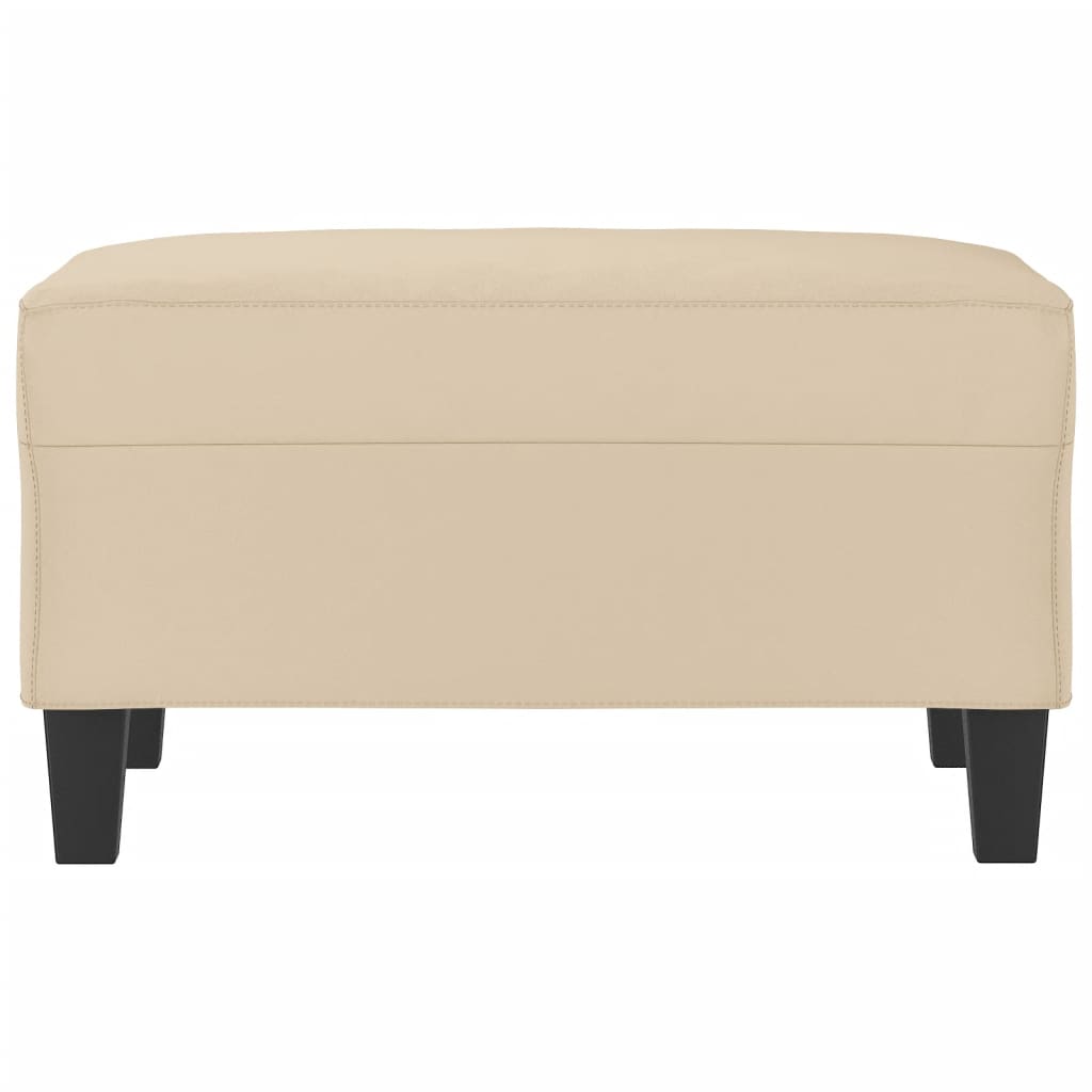 Repose-pied Crème 70x55x41 cm Tissu microfibre - XIOS