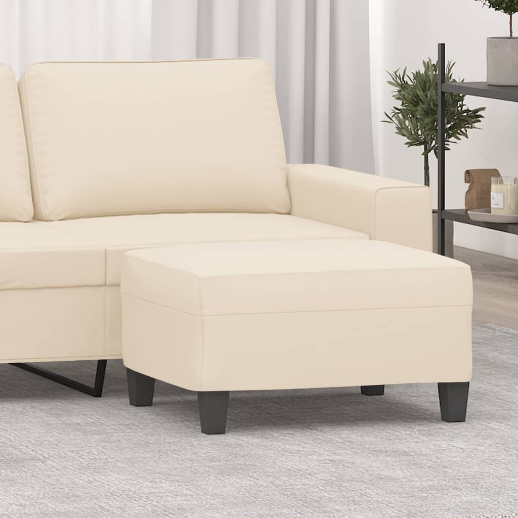 Repose-pied Beige 70x55x41 cm Tissu microfibre - XIOS