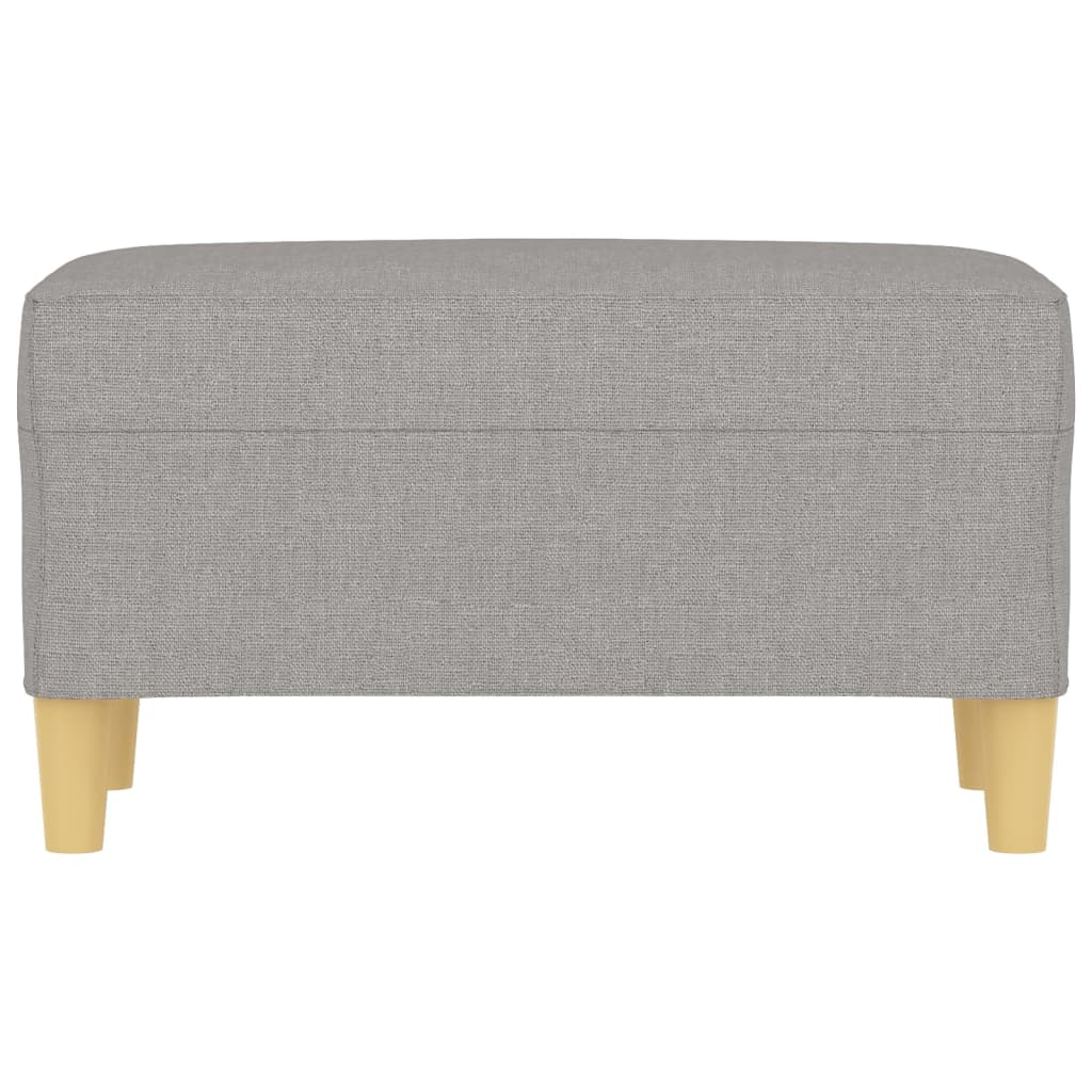 Banc Gris clair 70x35x41 cm Tissu - XIOS