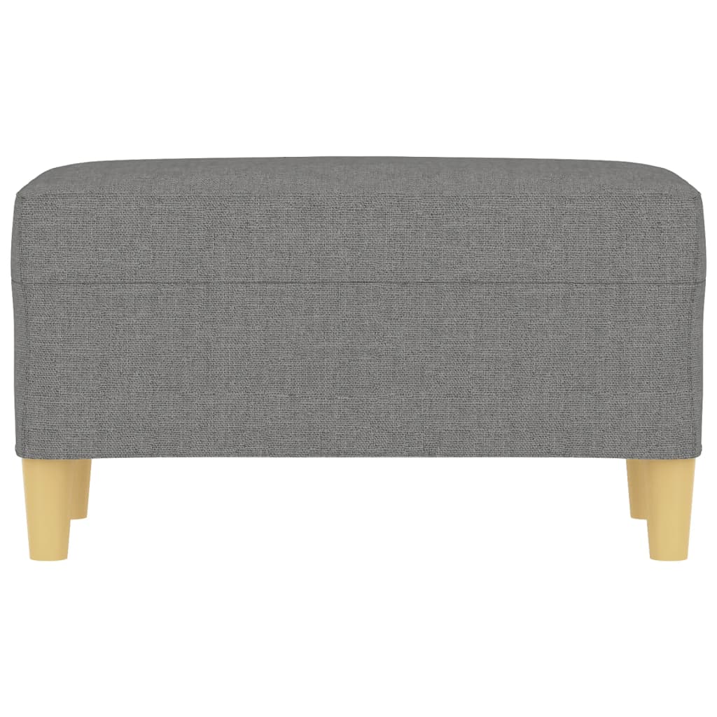 Banc Gris foncé 70x35x41 cm Tissu - XIOS