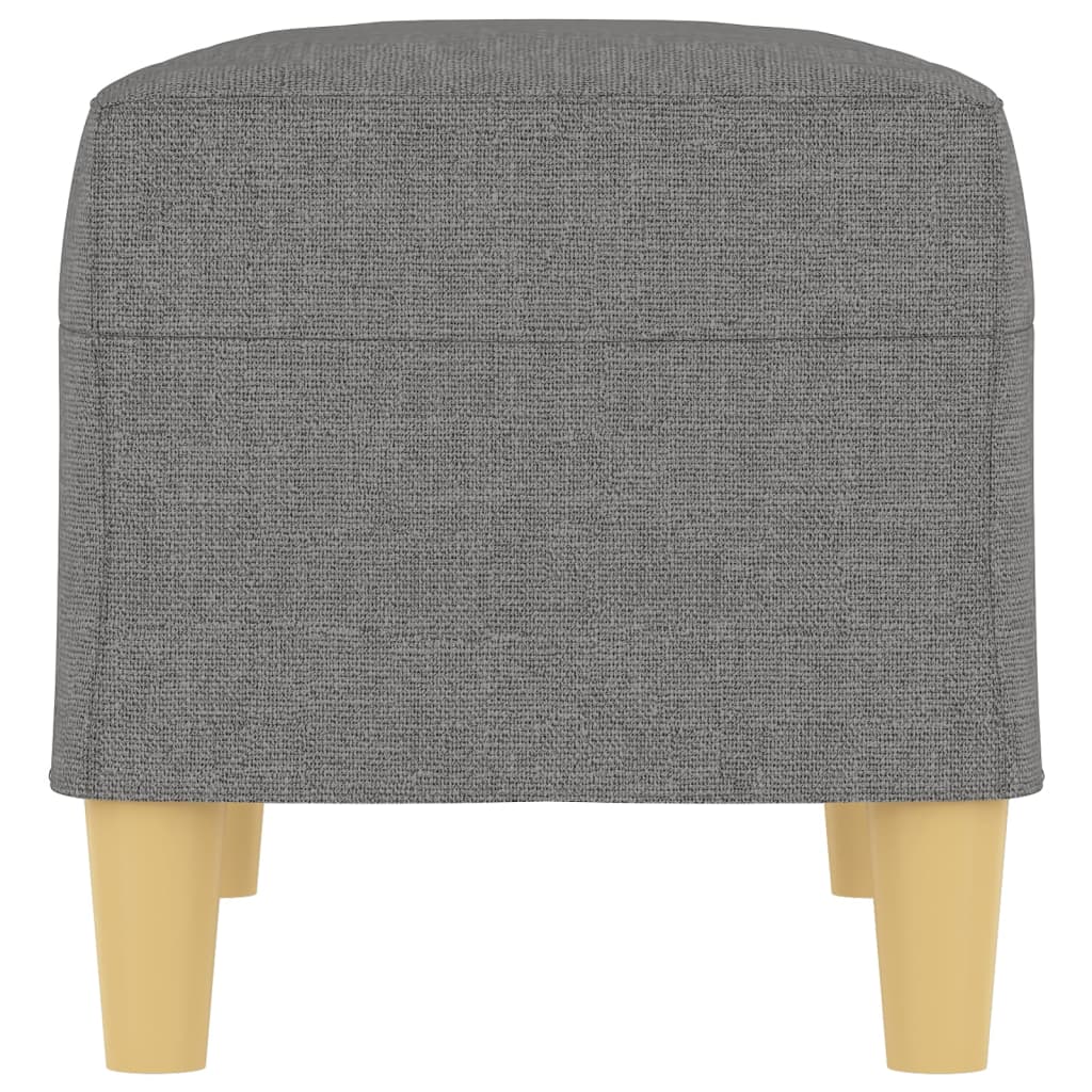 Banc Gris foncé 70x35x41 cm Tissu - XIOS