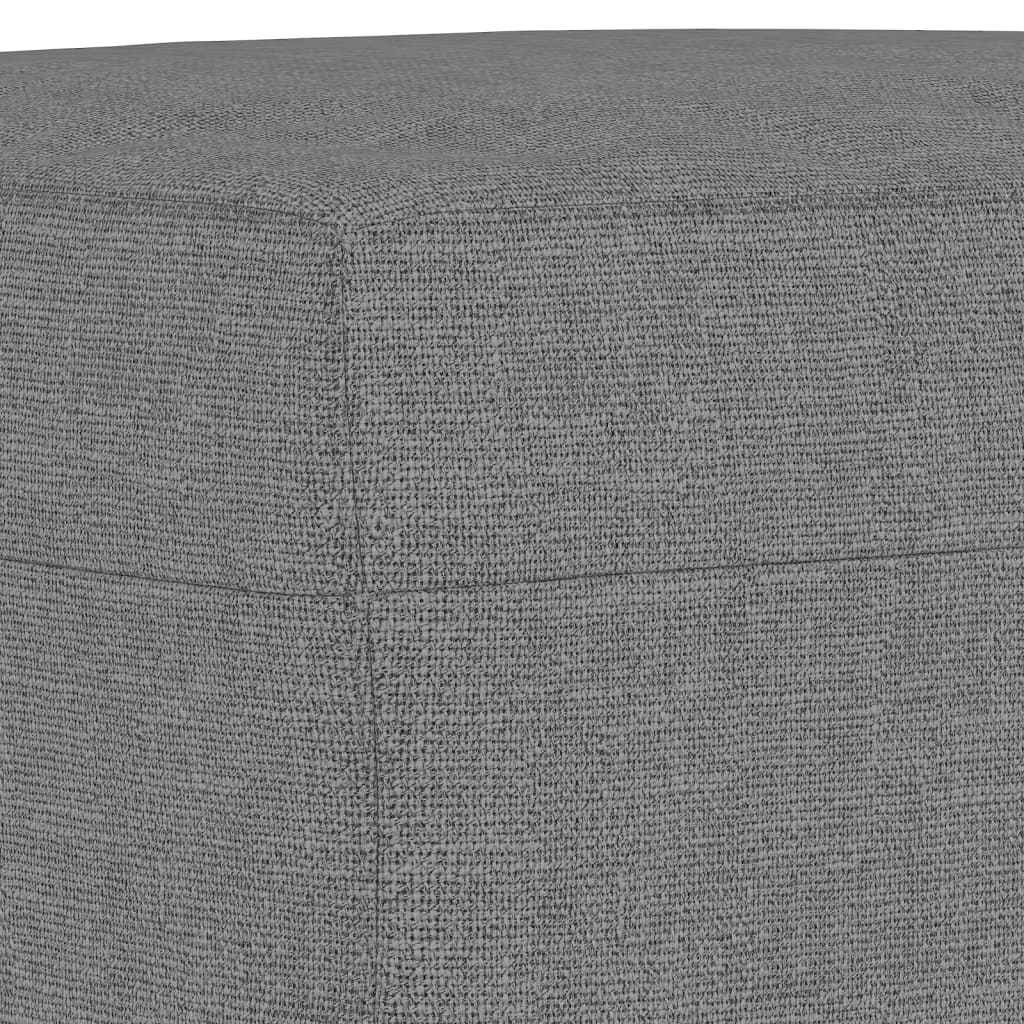 Banc Gris foncé 70x35x41 cm Tissu - XIOS