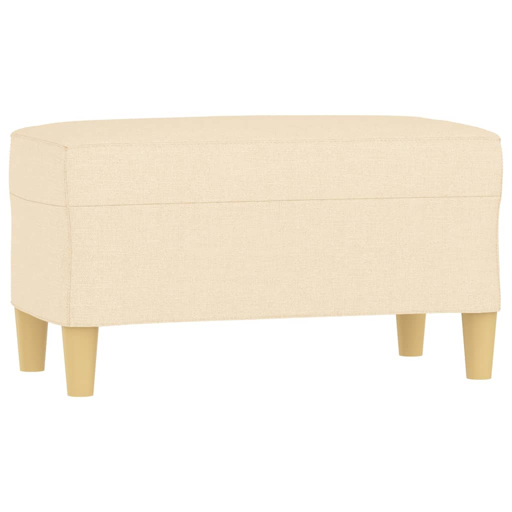 Banc Crème 70x35x41 cm Tissu - XIOS