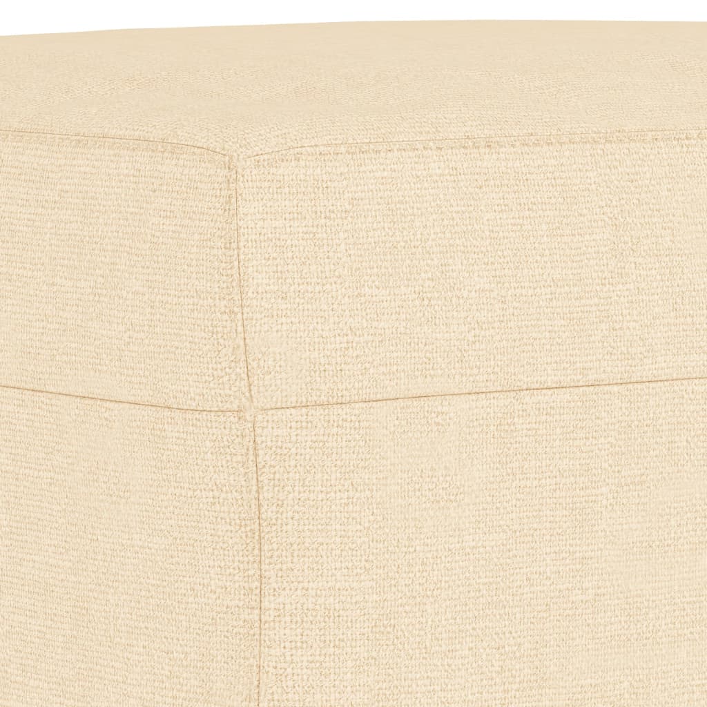 Banc Crème 70x35x41 cm Tissu - XIOS
