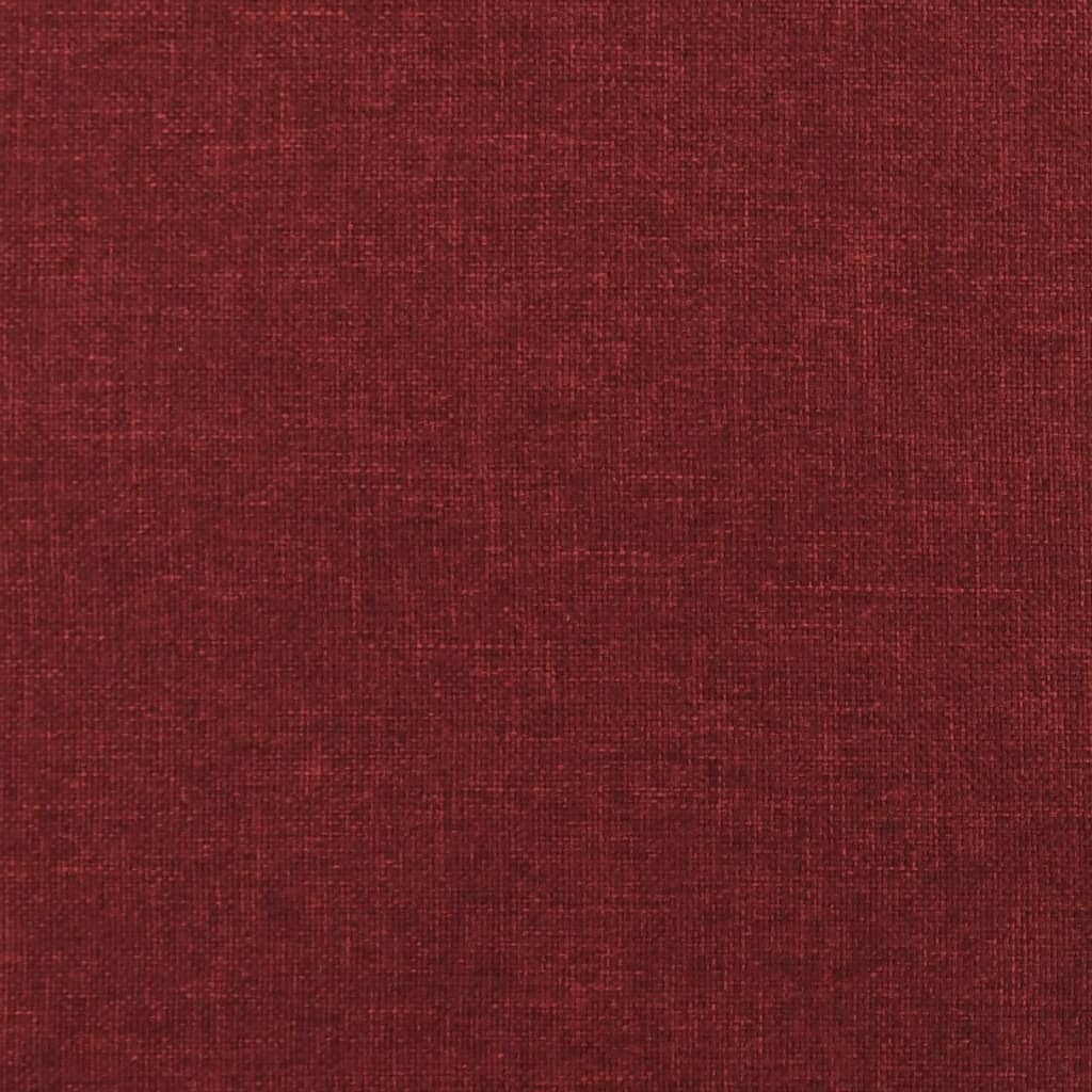 Banc Rouge bordeaux 70x35x41 cm Tissu - XIOS