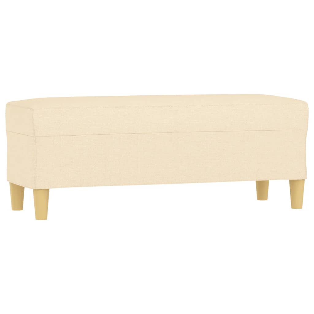 Banc Crème 100x35x41 cm Tissu - XIOS