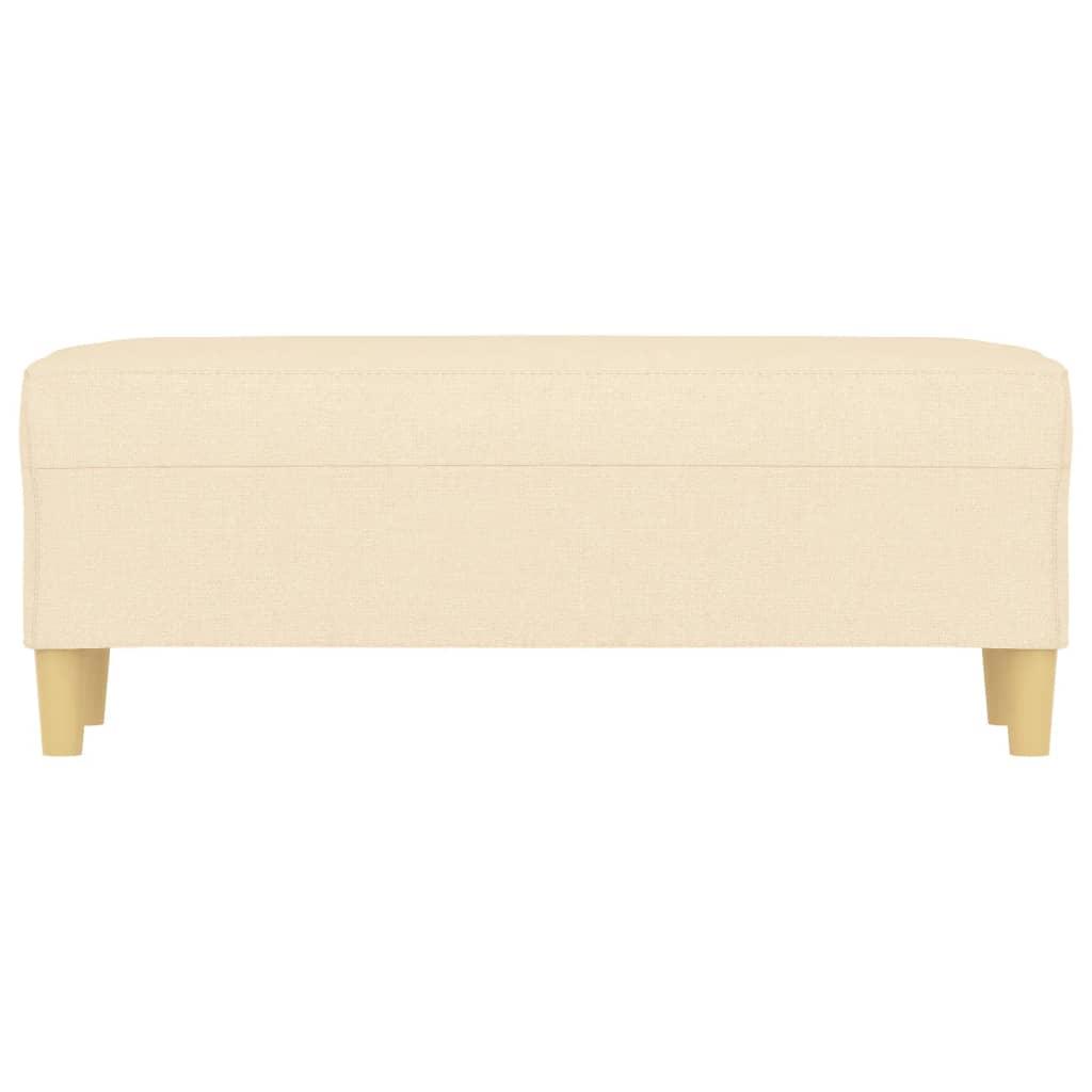 Banc Crème 100x35x41 cm Tissu - XIOS