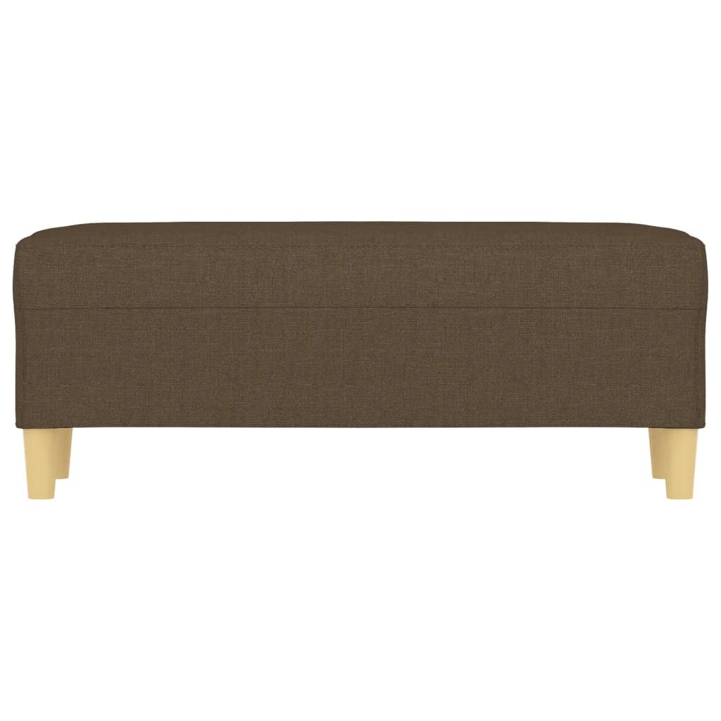 Banc Marron 100x35x41 cm Tissu - XIOS