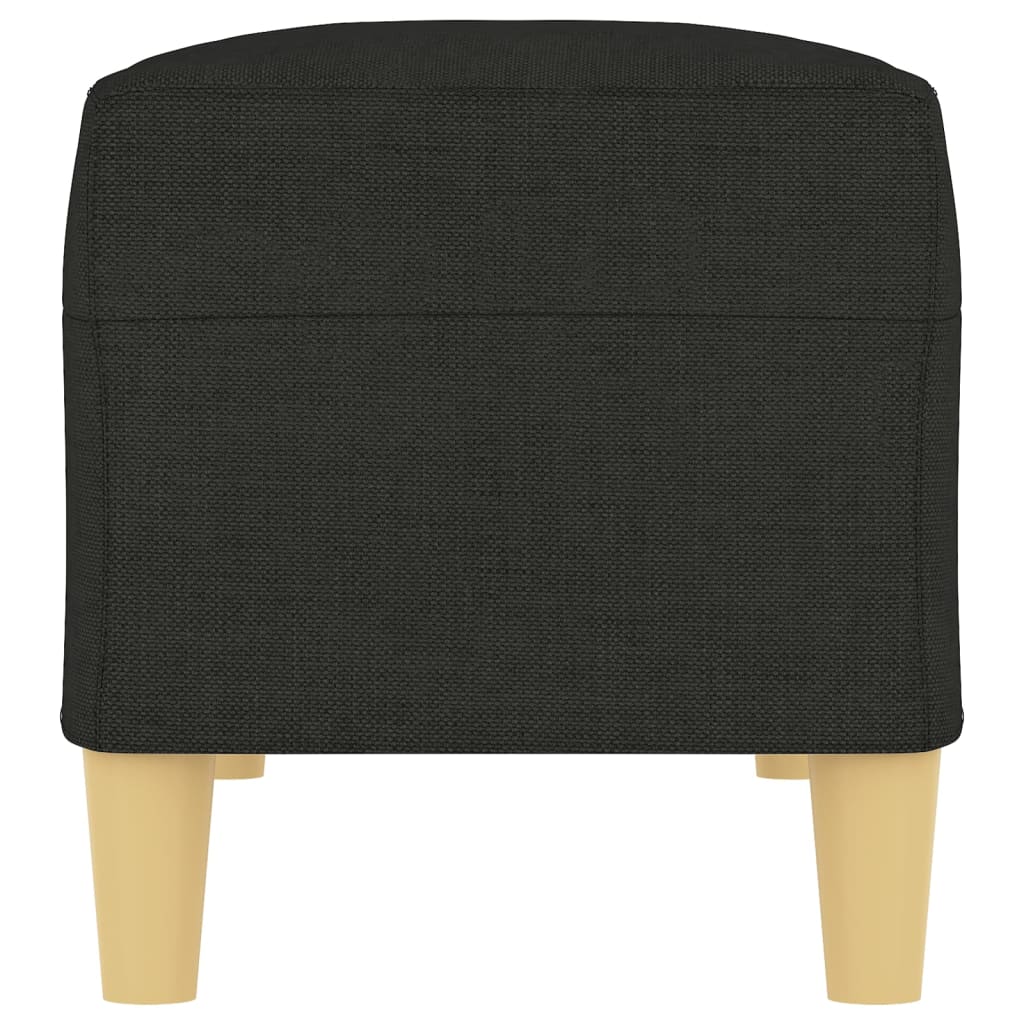 Banc Noir 100x35x41 cm Tissu - XIOS