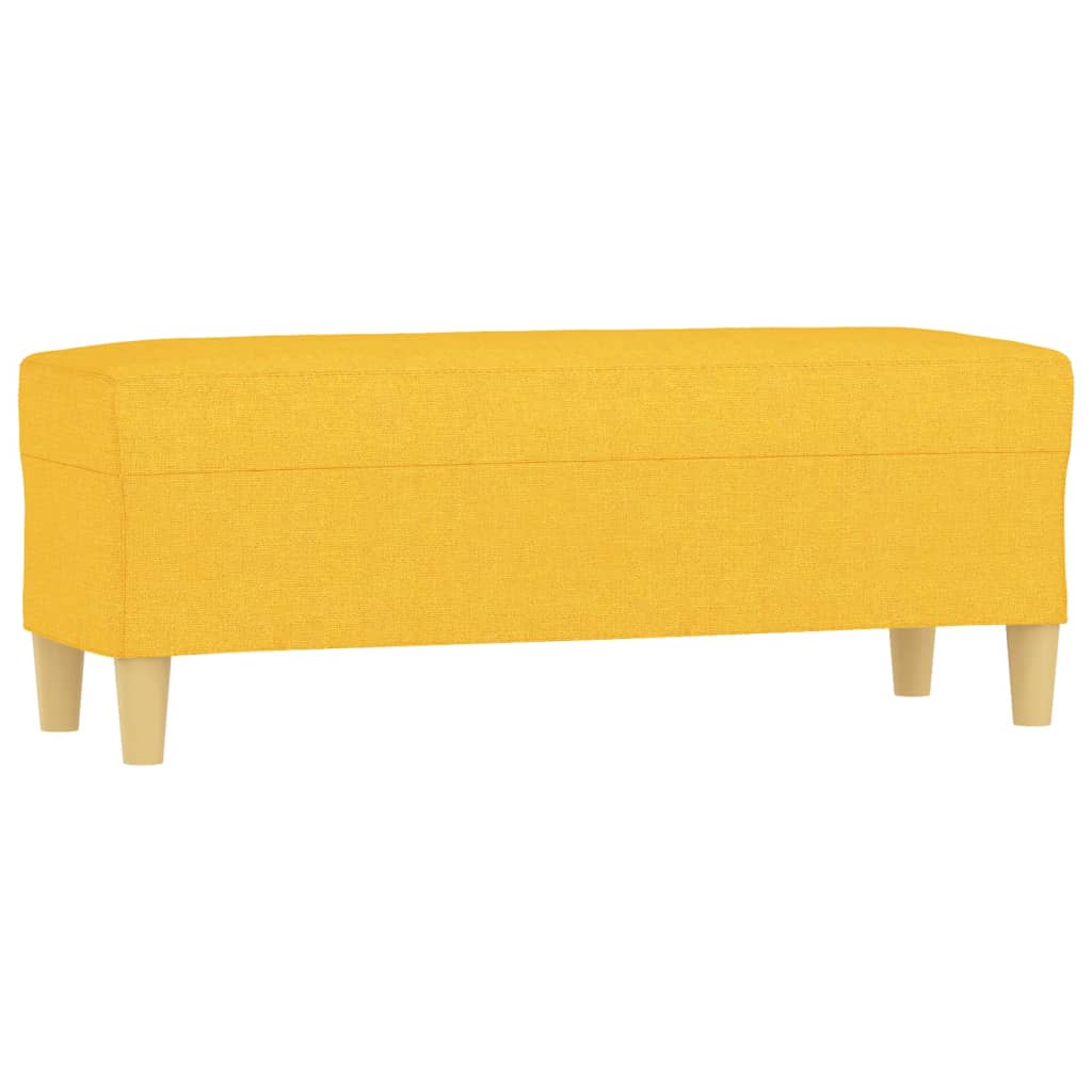 Banc Jaune clair 100x35x41 cm Tissu - XIOS