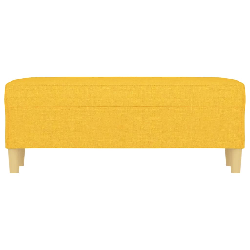 Banc Jaune clair 100x35x41 cm Tissu - XIOS