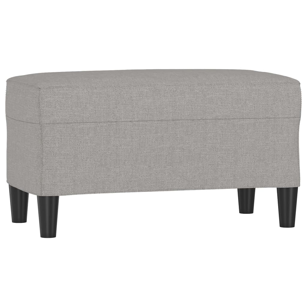 Banc Gris clair 70x35x41 cm Tissu - XIOS