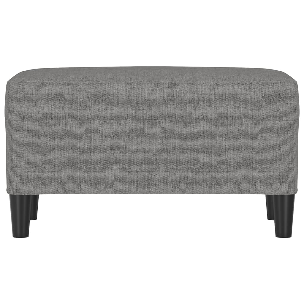 Banc Gris foncé 70x35x41 cm Tissu - XIOS