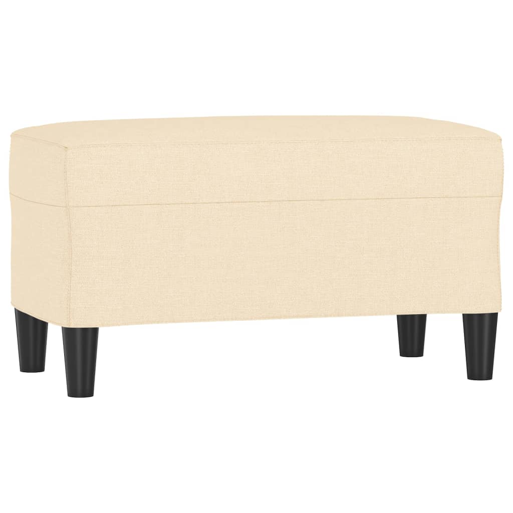 Banc Crème 70x35x41 cm Tissu - XIOS