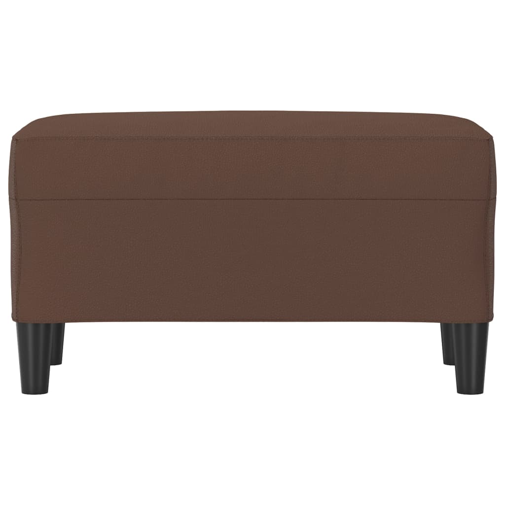 Banc Marron 70x35x41 cm Similicuir - XIOS