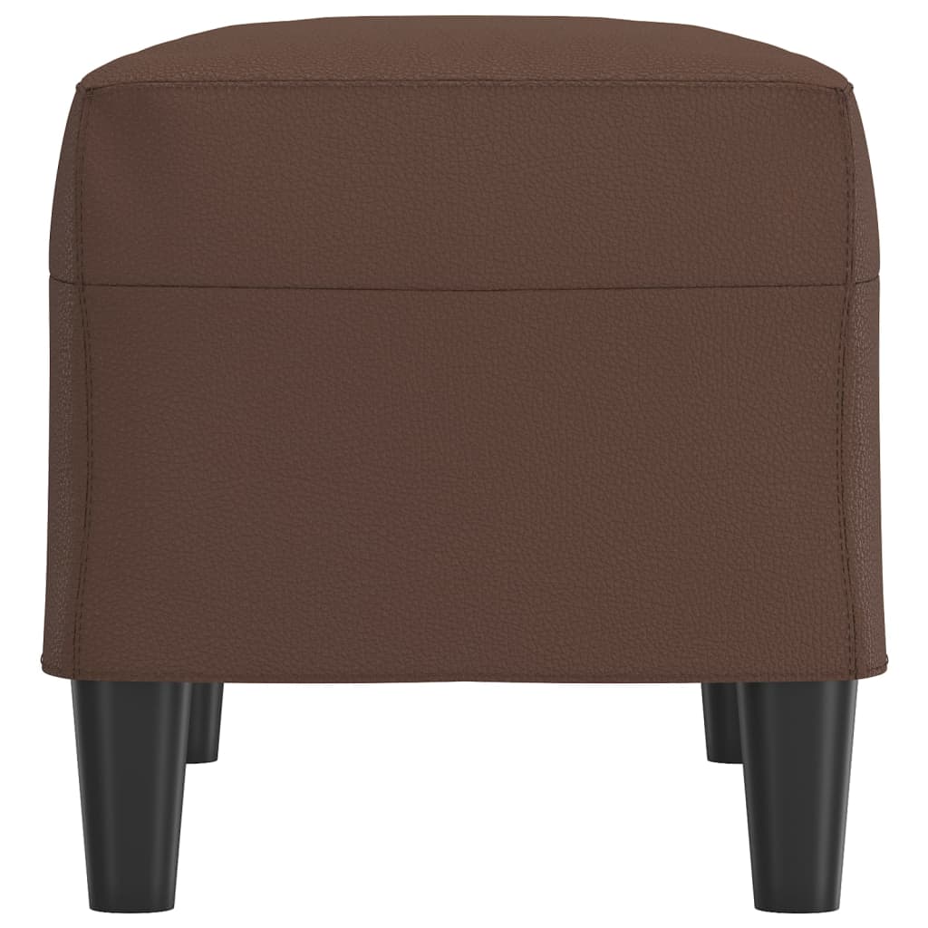 Banc Marron 70x35x41 cm Similicuir - XIOS