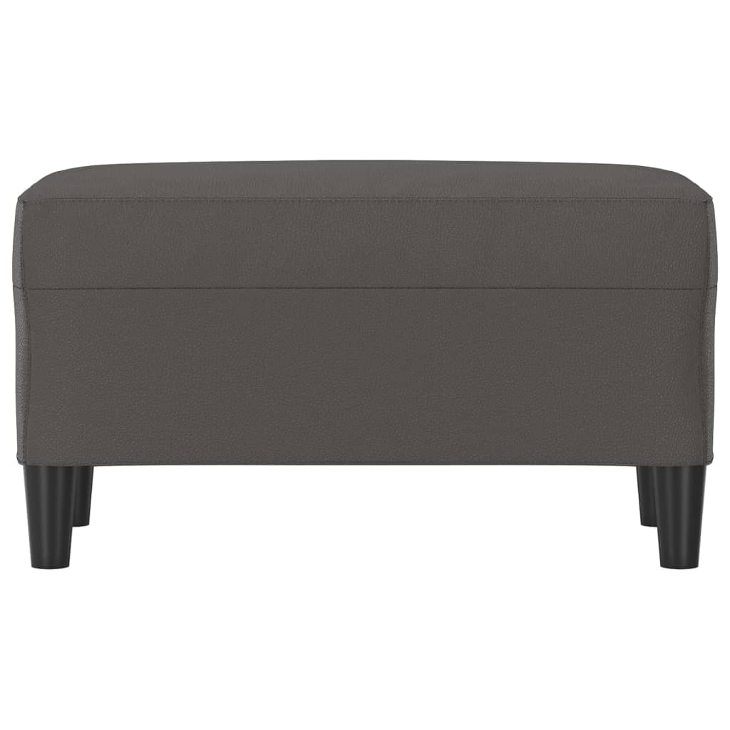 Banc Gris 70x35x41 cm Similicuir - XIOS