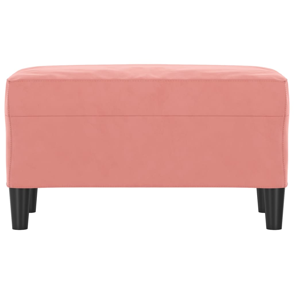 Banc Rose 70x35x41 cm Velours - XIOS