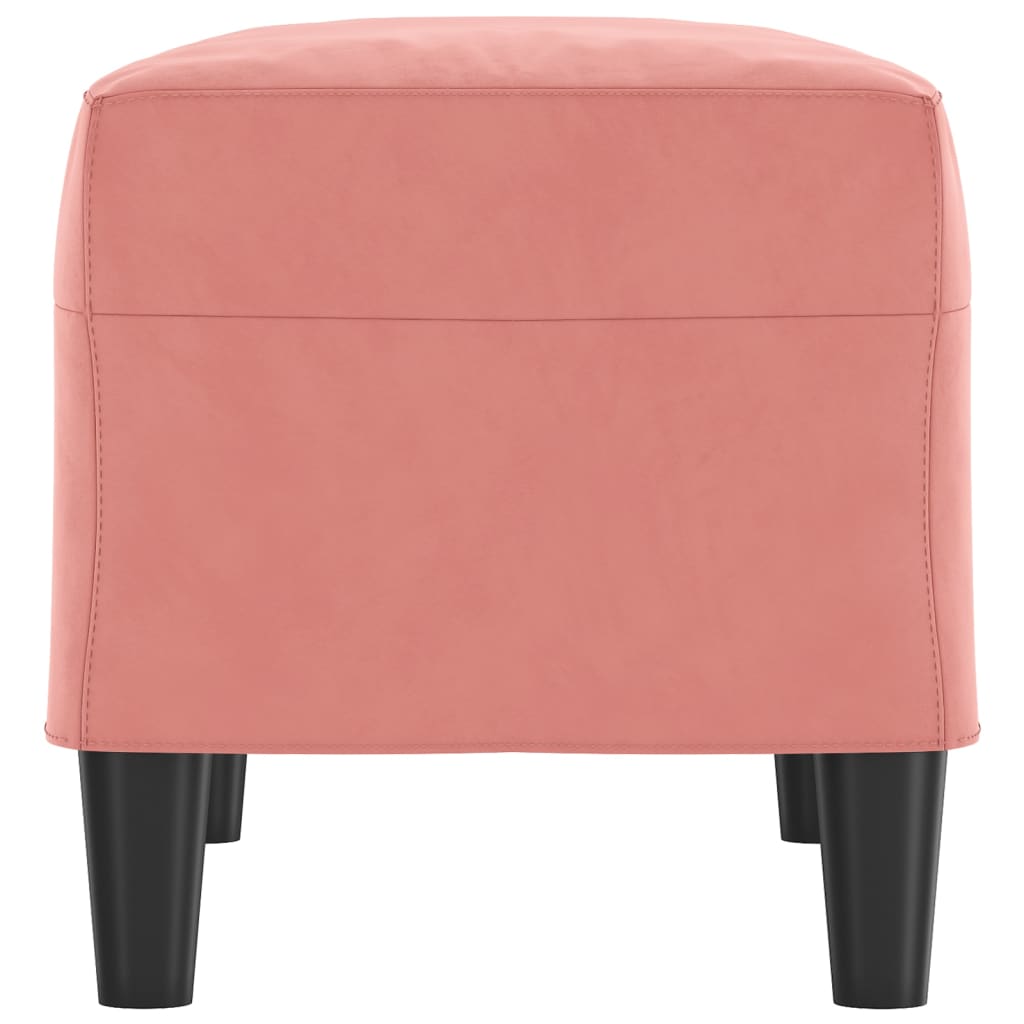 Banc Rose 70x35x41 cm Velours - XIOS