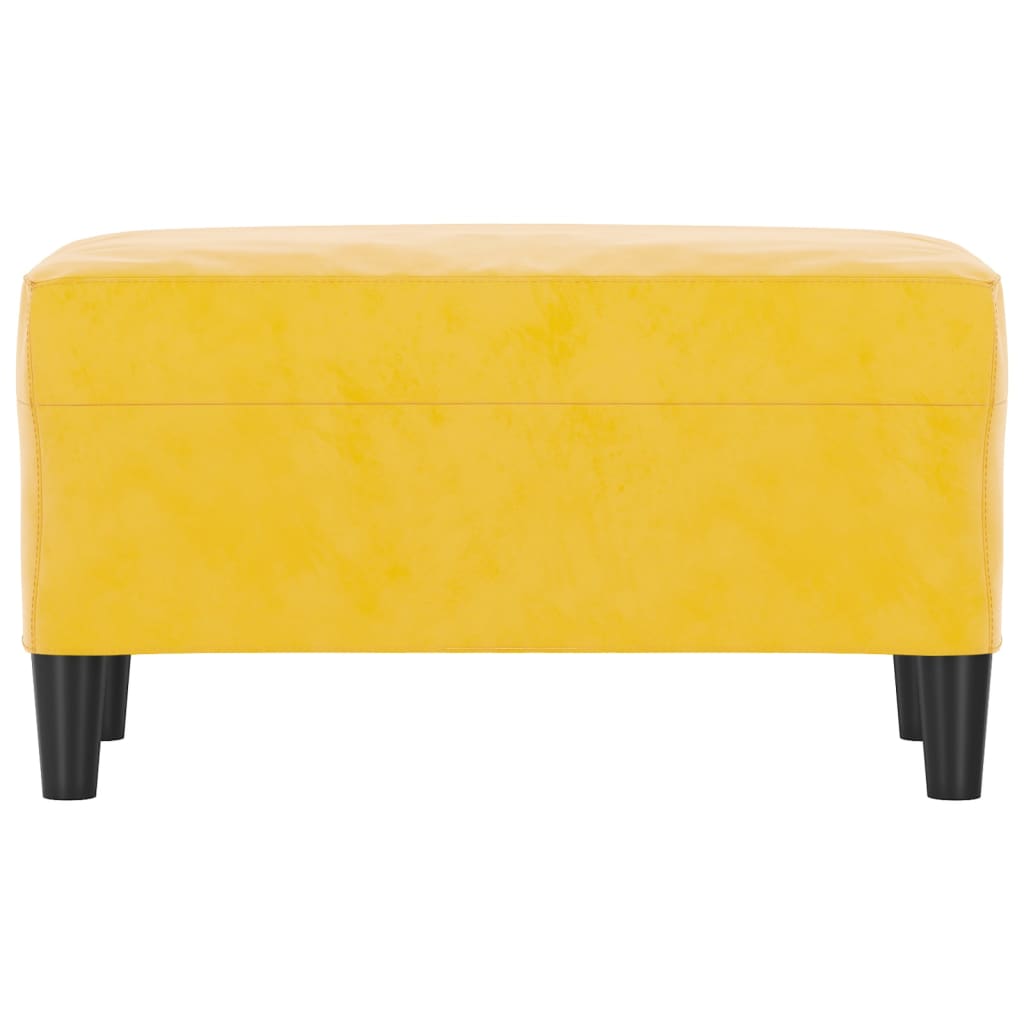 Banc Jaune 70x35x41 cm Velours - XIOS