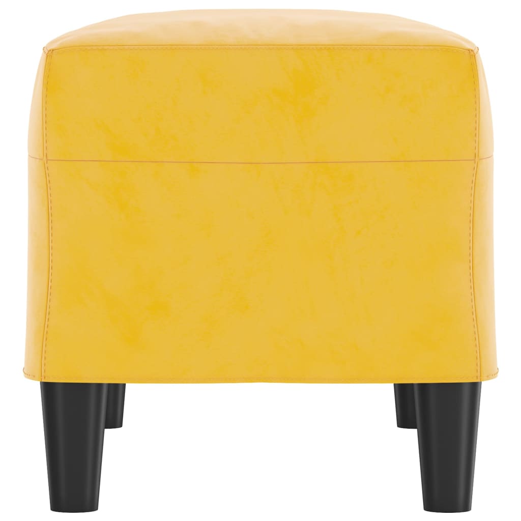 Banc Jaune 70x35x41 cm Velours - XIOS